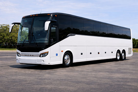 56-passenger charter bus rental Oak Ridge TX